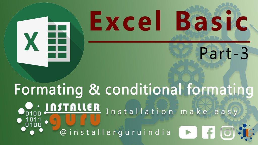 Excel formating & conditional formating functions - Cover Image