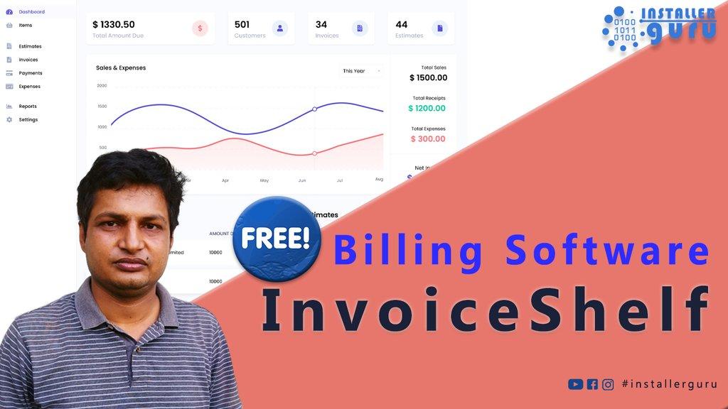 Free billing software Invoice shelf - Cover Image
