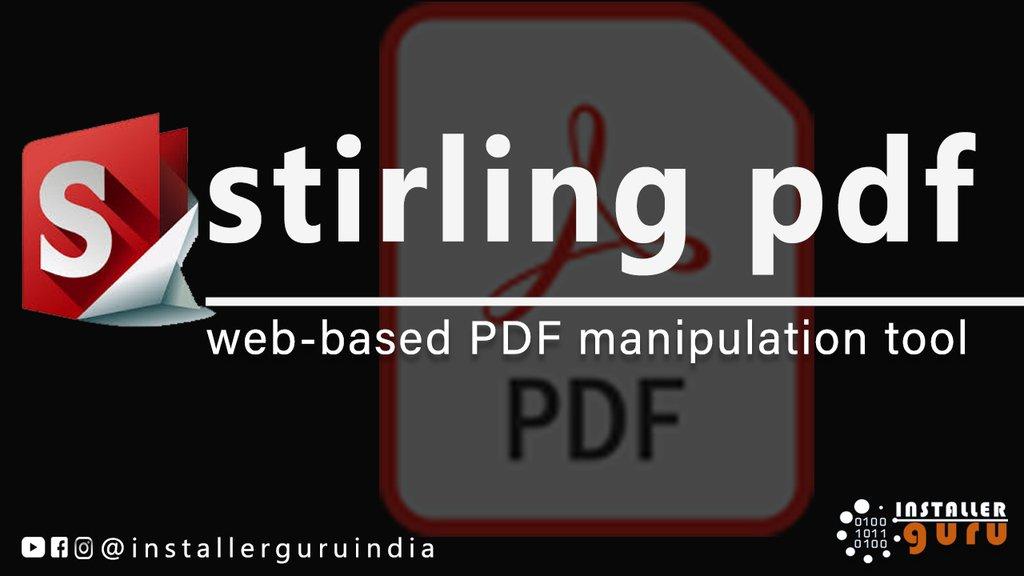 Master PDF Manipulation: Stirling PDF Docker Guide! - Cover Image